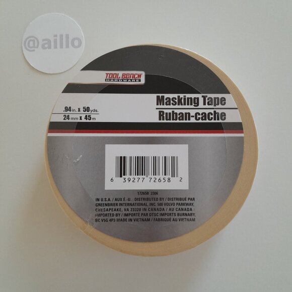 Tool Bench Hardware Masking Tape, 50-yd. Roll - Picture 5 of 16